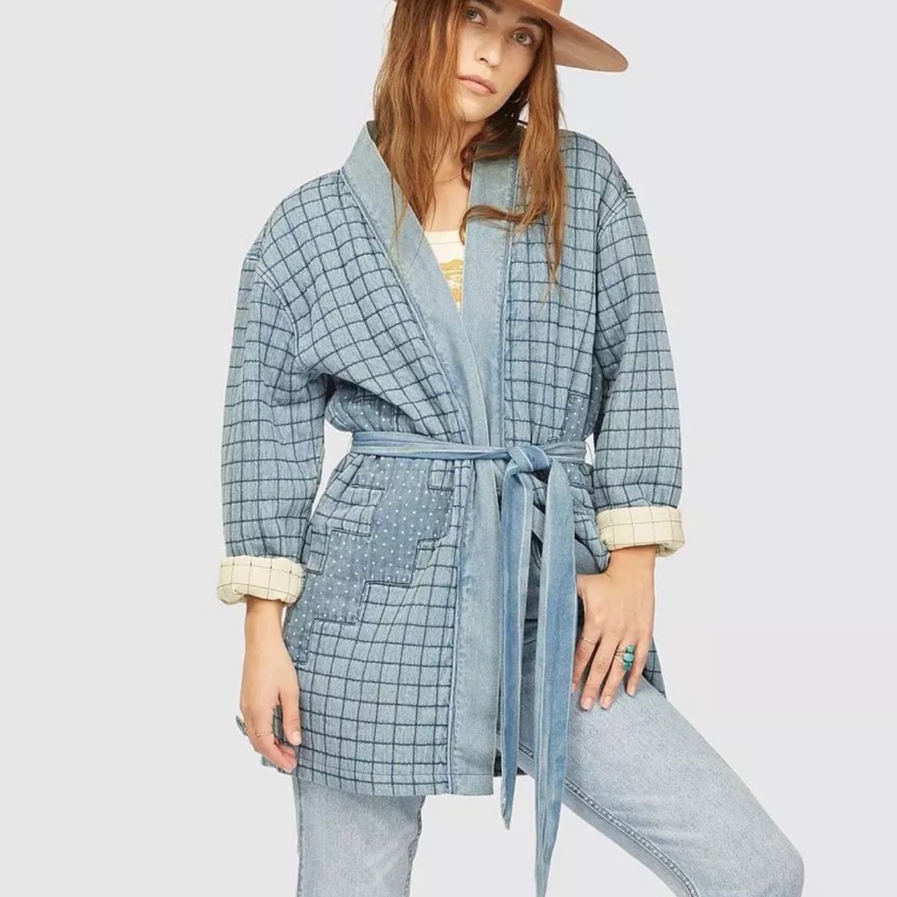 Billabong x wrangler down to earth washed denim jacket